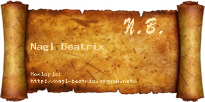 Nagl Beatrix névjegykártya